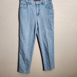 Gloria Vanderbilt Jeans Womens 8 Short Amanda Denim Embellished Pants